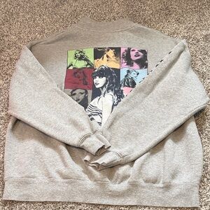 Taylor Swift Gray Pop Art Sweatshirt